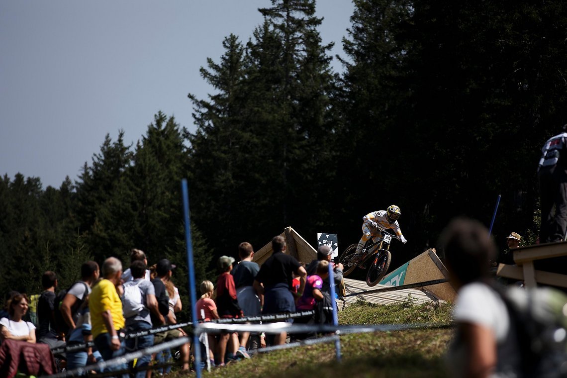 In der Schweiz waren wie immer viele MTB-Fans angereist.