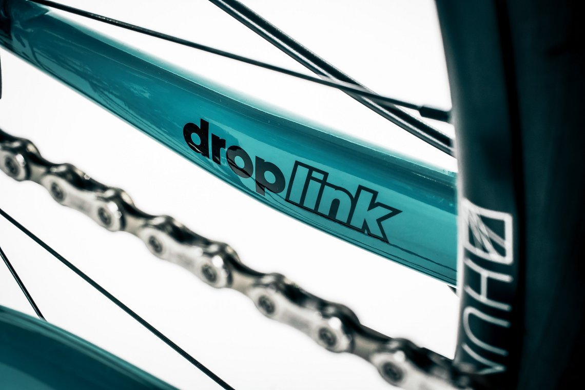 Der Droplink-Hinterbau liefert …