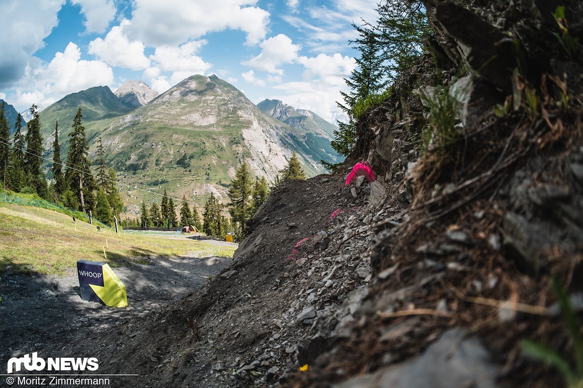 Dieser natürliche Wallride hat beim Track Walk durchaus für Kopfzerbrechen gesorgt