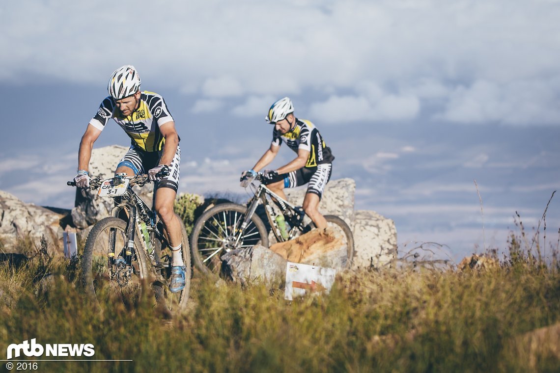 Team Bulls 1 im Anstieg
