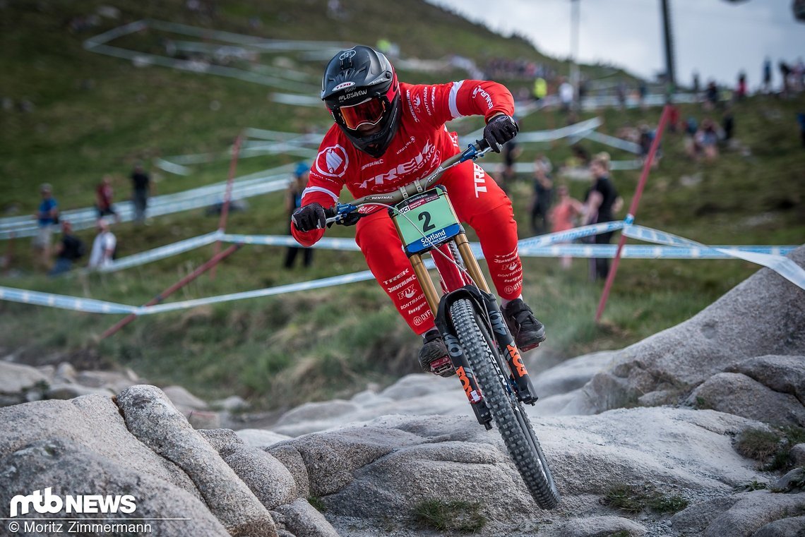 Ein Platz davor: Kade Edwards, der Fahrer mit den besten Whips der Weltcup-Szene.