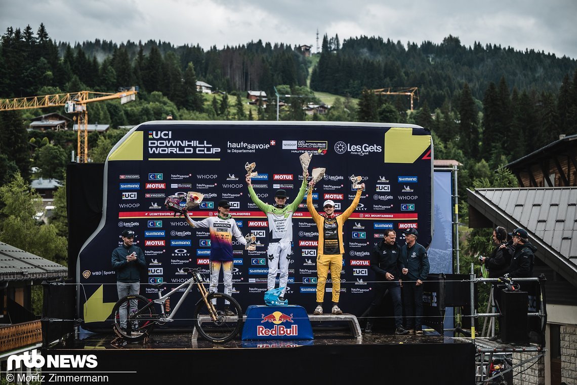 Das Junioren-Podium: Asa Vermette gewinnt vor Max Alran und Jon Mozell.