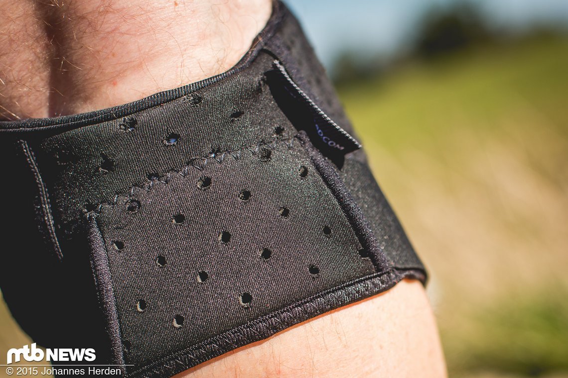 Perforiertes Neopren auf der Rückseite
