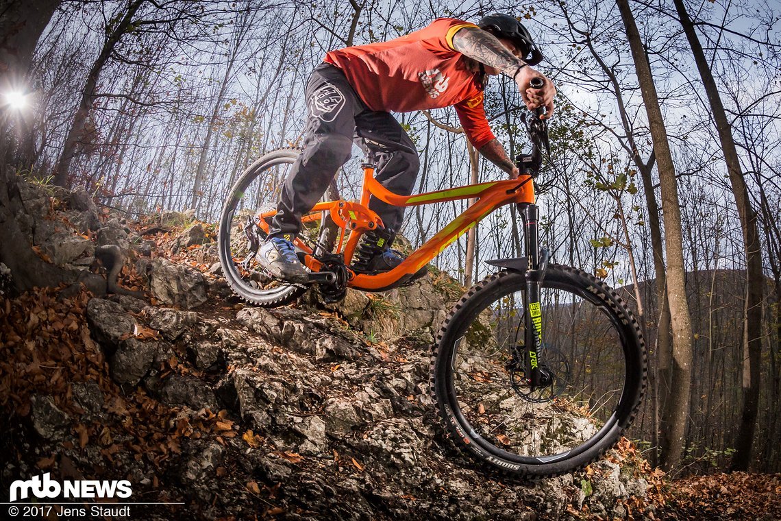 Geht es bergab, offenbart das Giant Reign SX sein wahres Potential.