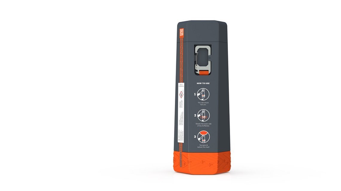 So sieht der Airmarker verpackt aus