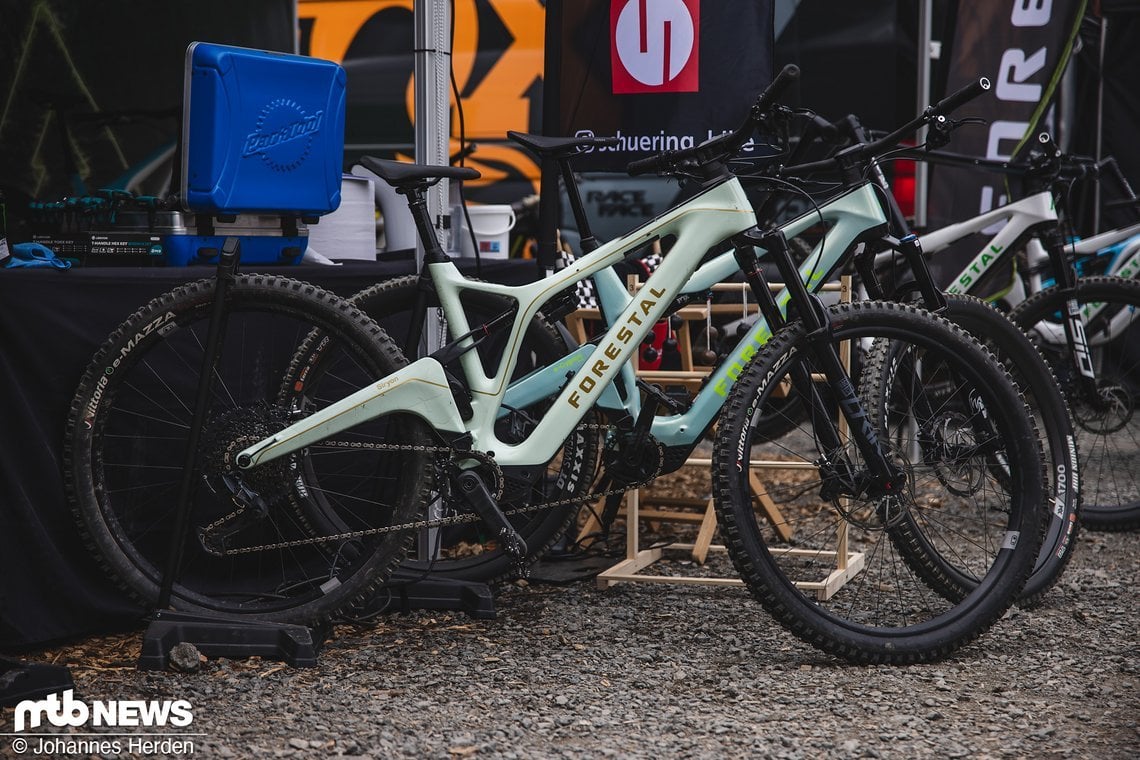 Auch die E-MTBs von Forestal waren ausgestellt.