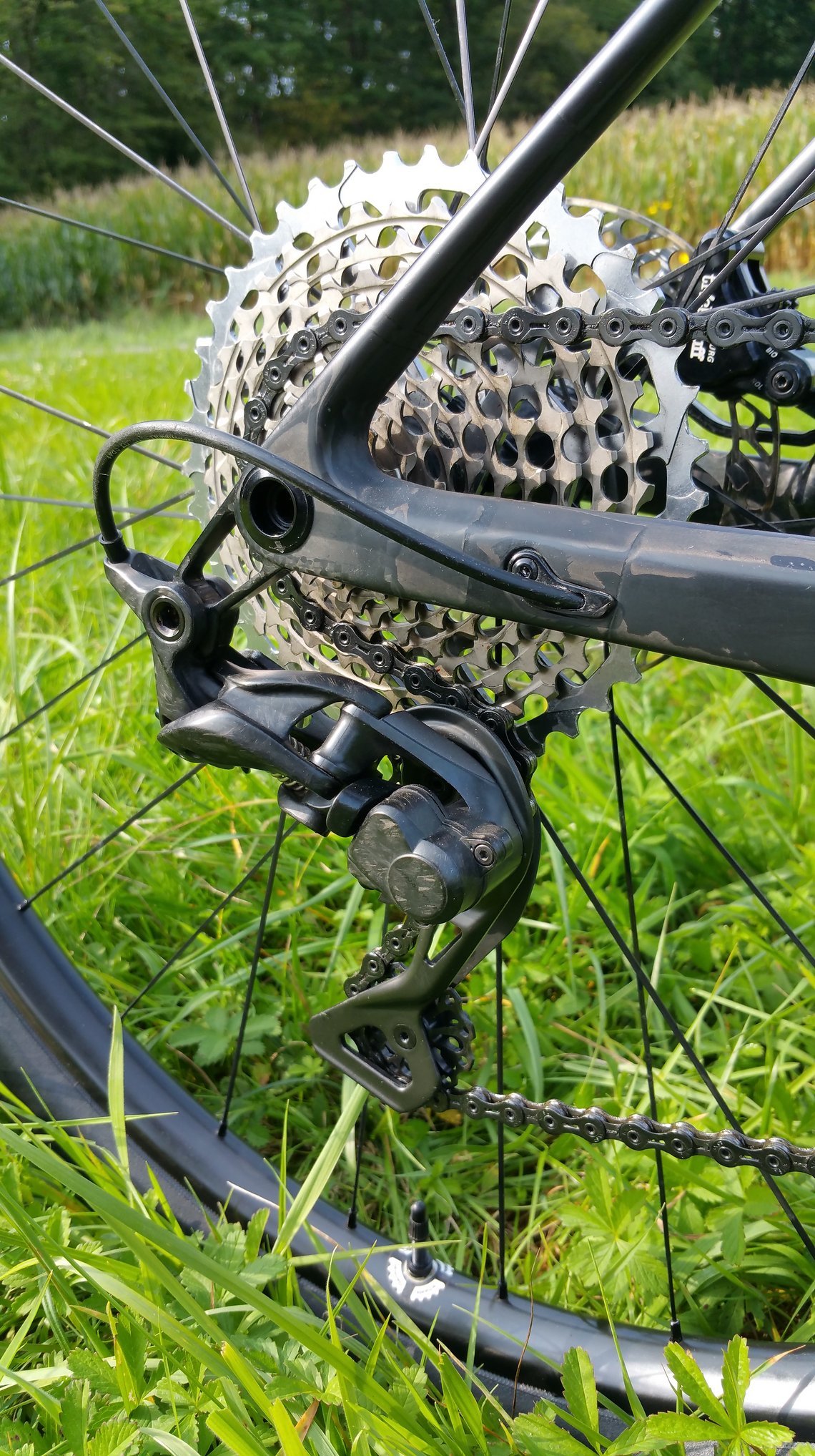 Das XTR 9000 Vollcarbon-Schaltwerk kommt auf nur 143 g