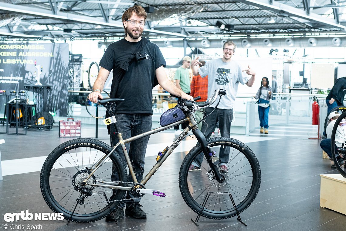 Paul hatte letztes Jahr mit dem Abes Longtail ein Cargo-Bike-Projekt am Start, dieses Jahr ist es ein starres MTB geworden.