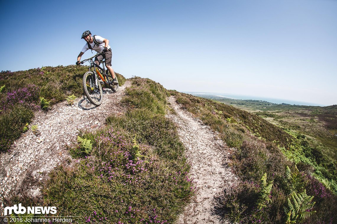 Ben riding in the Purbecks in Dorset