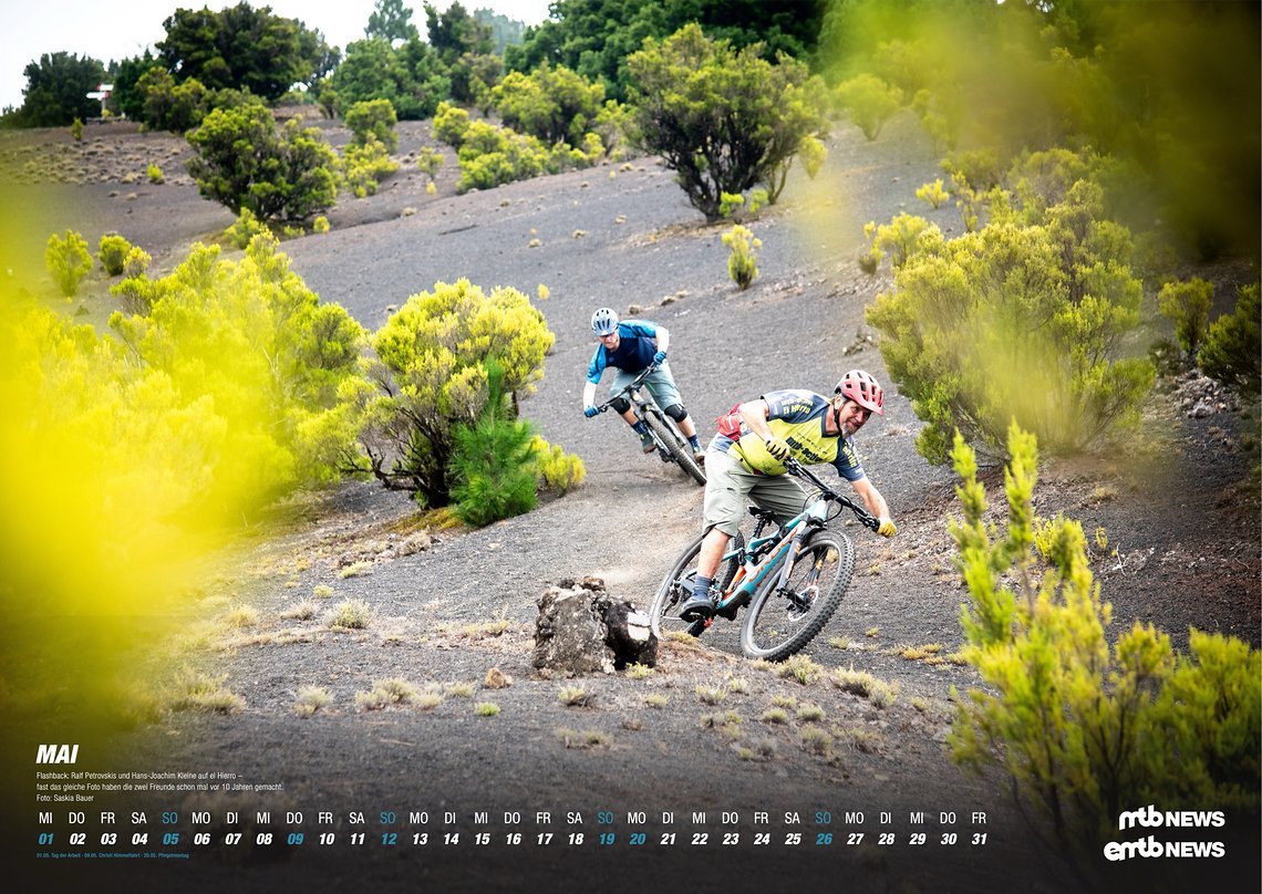 Im Kalender findet ihr wie immer einen Mix aus lässigen Trail-Ausfahrten, epischen Ausblicken und knallharter Downhill-Action.