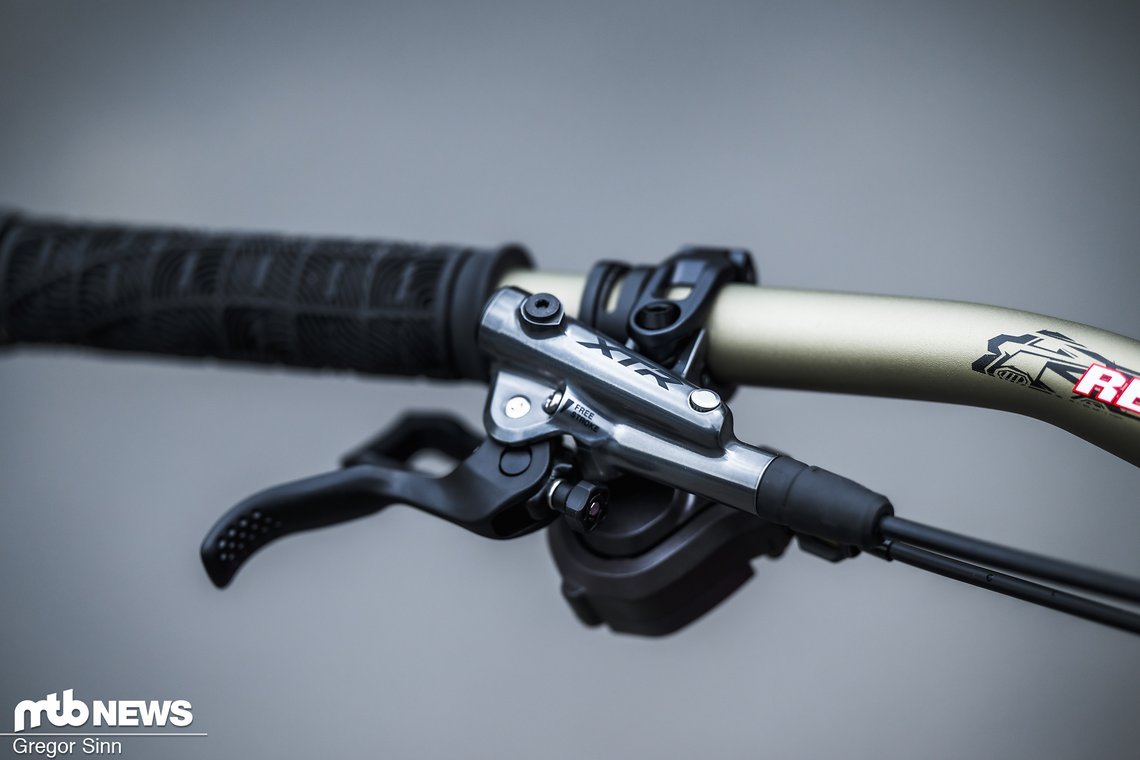 Am Bike von Tahnée ist noch die „alte“ Shimano XTR montiert …