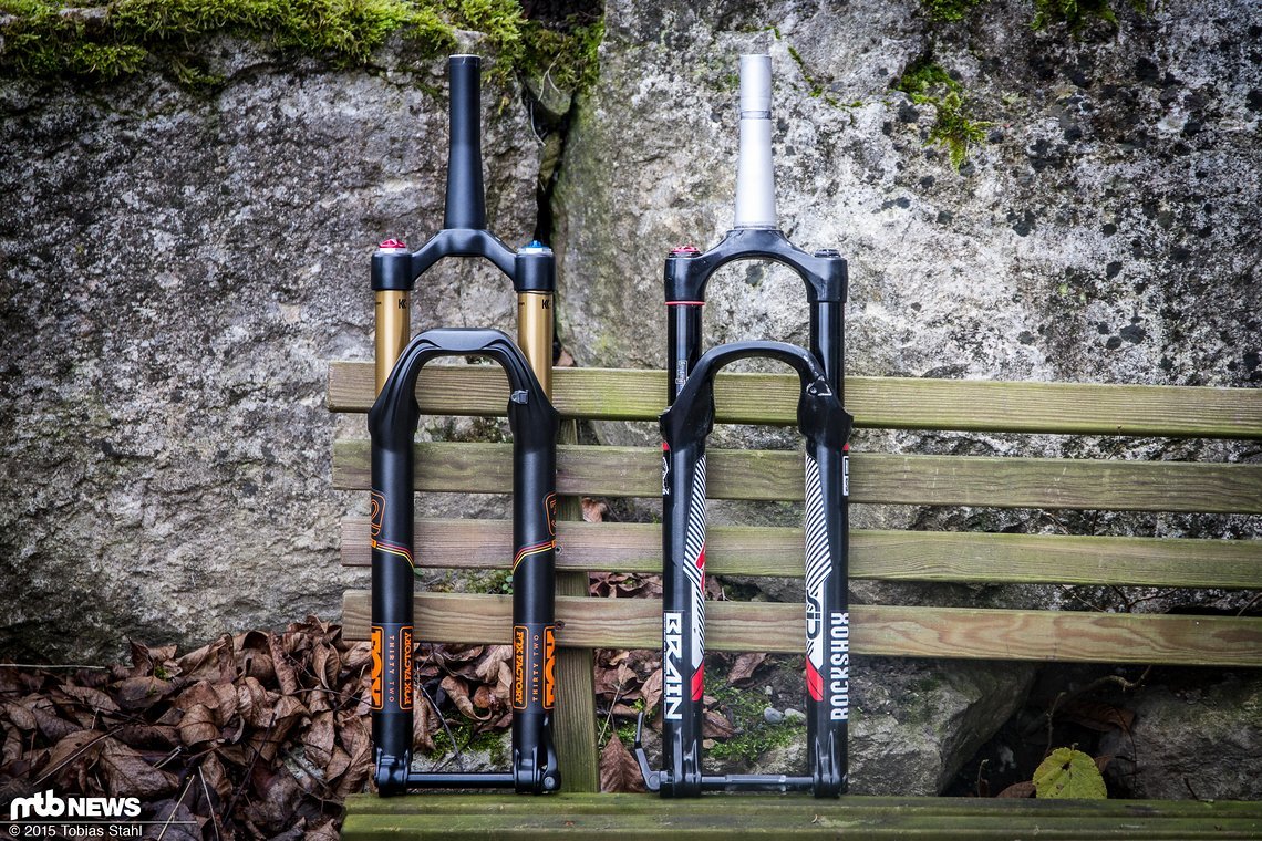 Wie würde sich die Fox 32 Float Terralogic aus dem Modelljahr 2016 gegen die RockShox SID Brain schlagen?