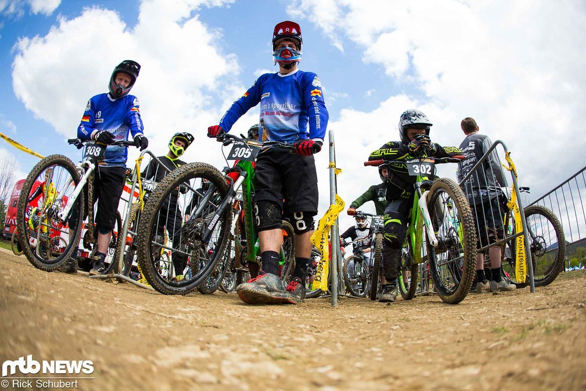 Warten auf den Start