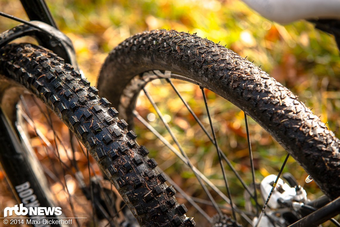 Diese Reifen nahmen das Duell mit den Fatbike-Schlappen auf.