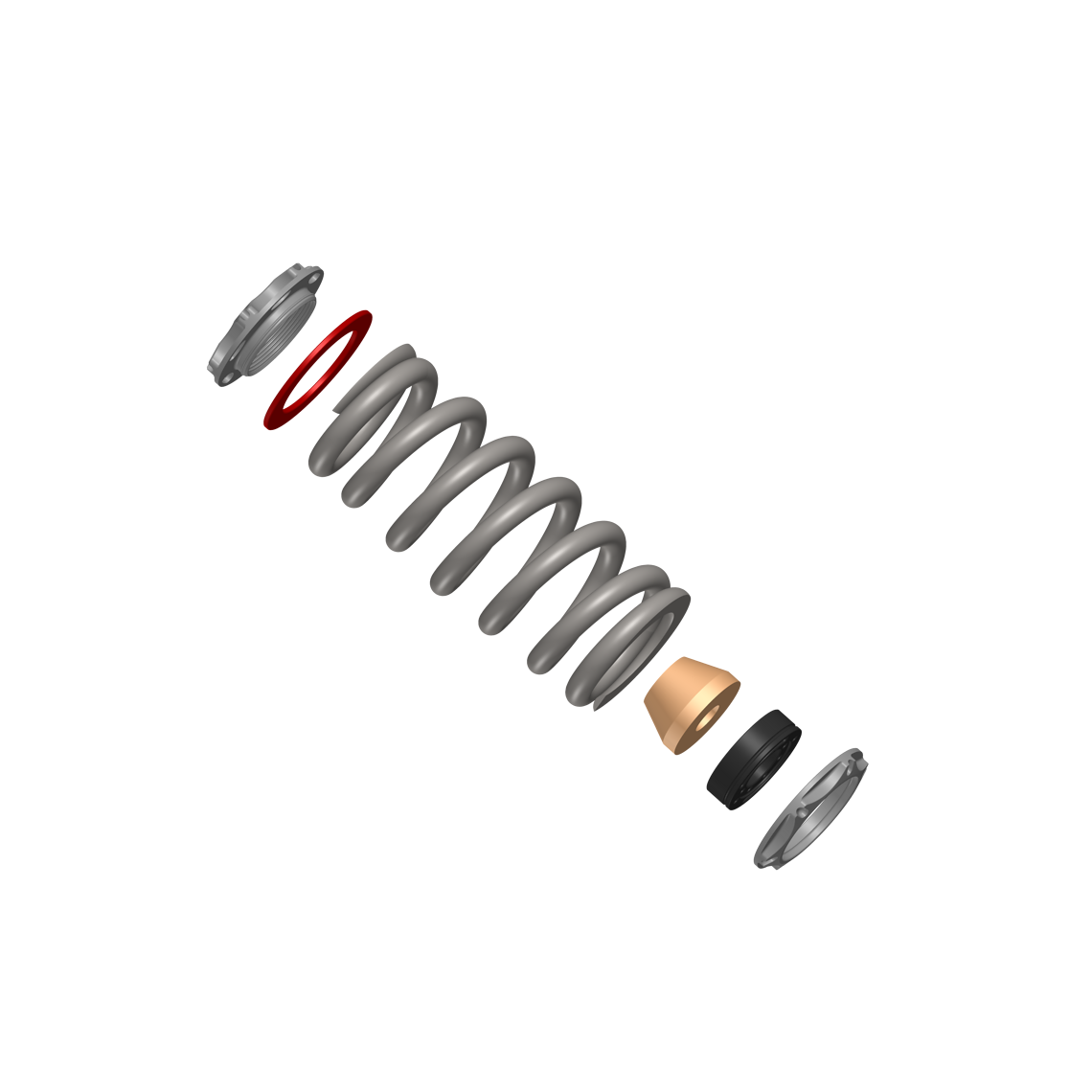 Die HyperCoil-Federn sind in 25 lb-Schritten verfügbar und sollen extrem leicht sein