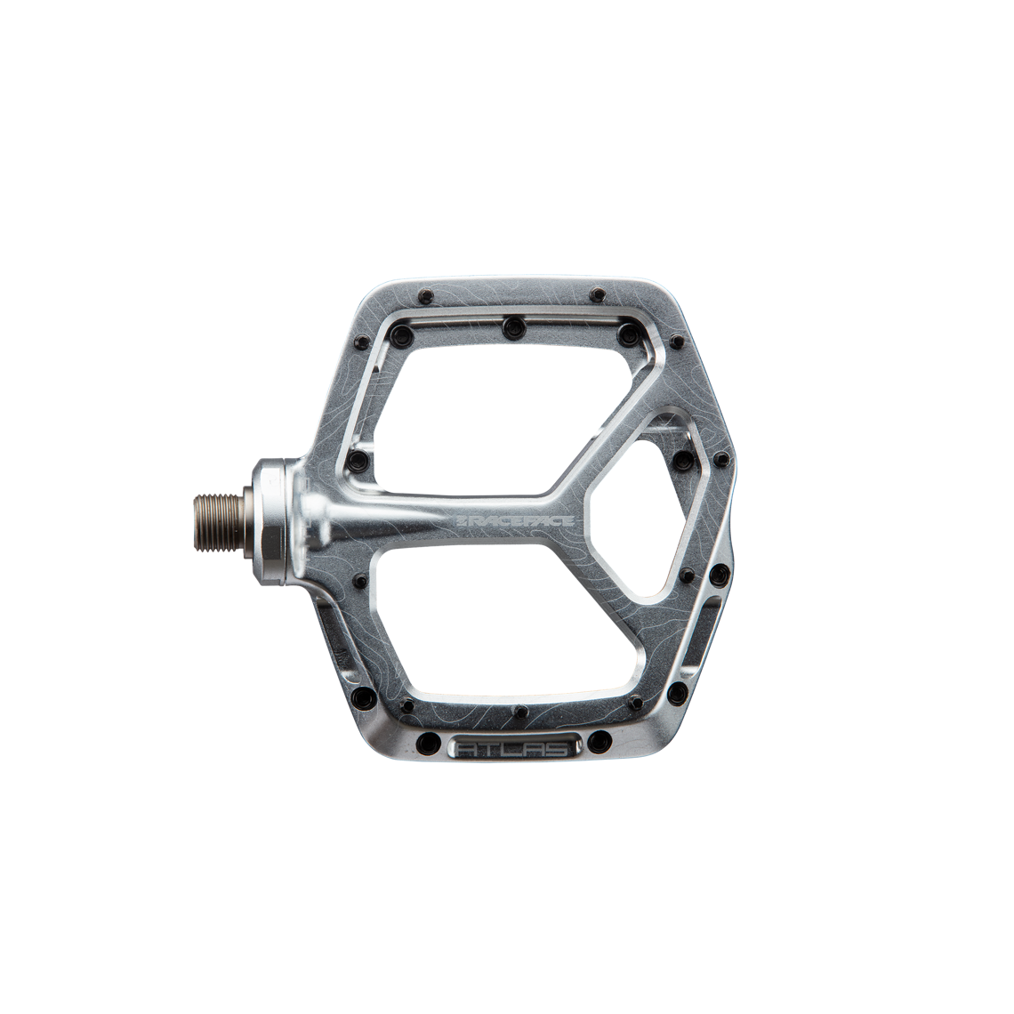22 Atlas Pedal Top Silver