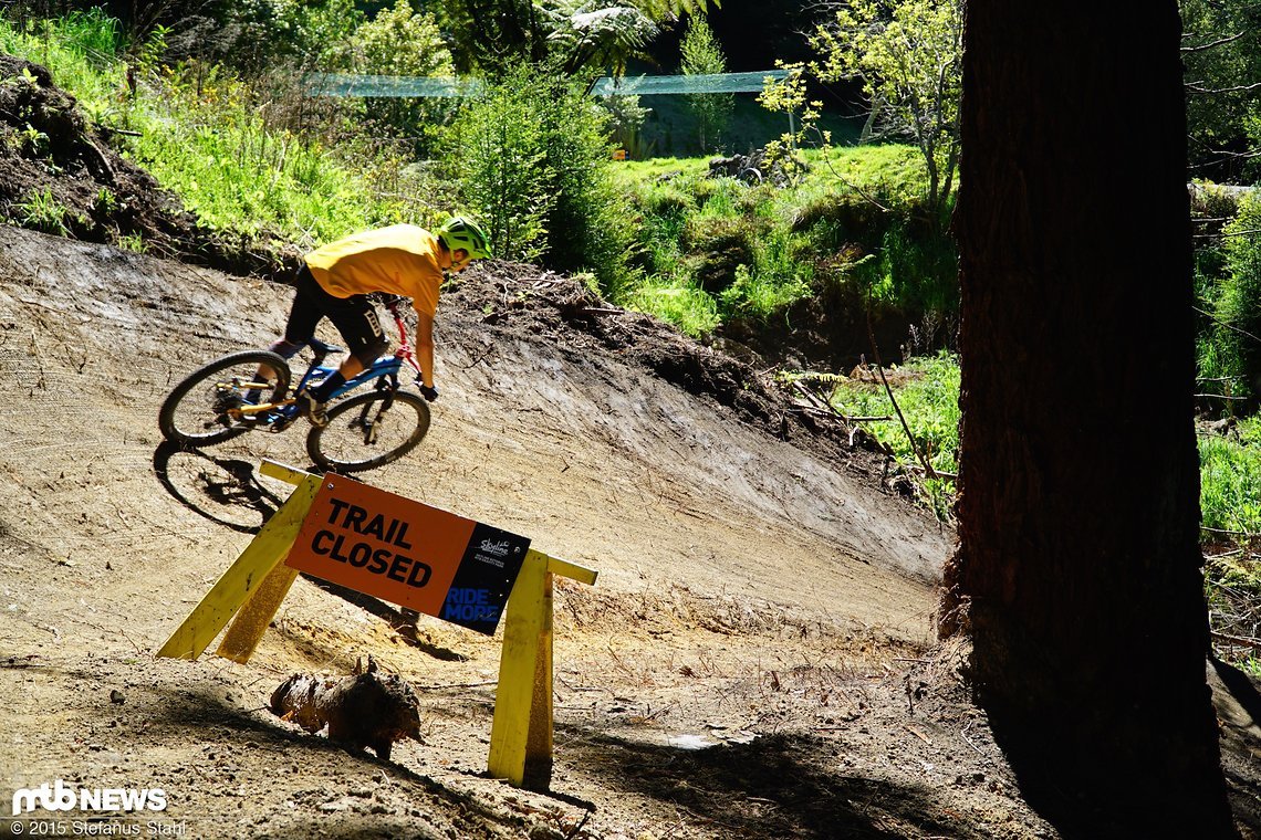 Noch ist der Trail geschlossen