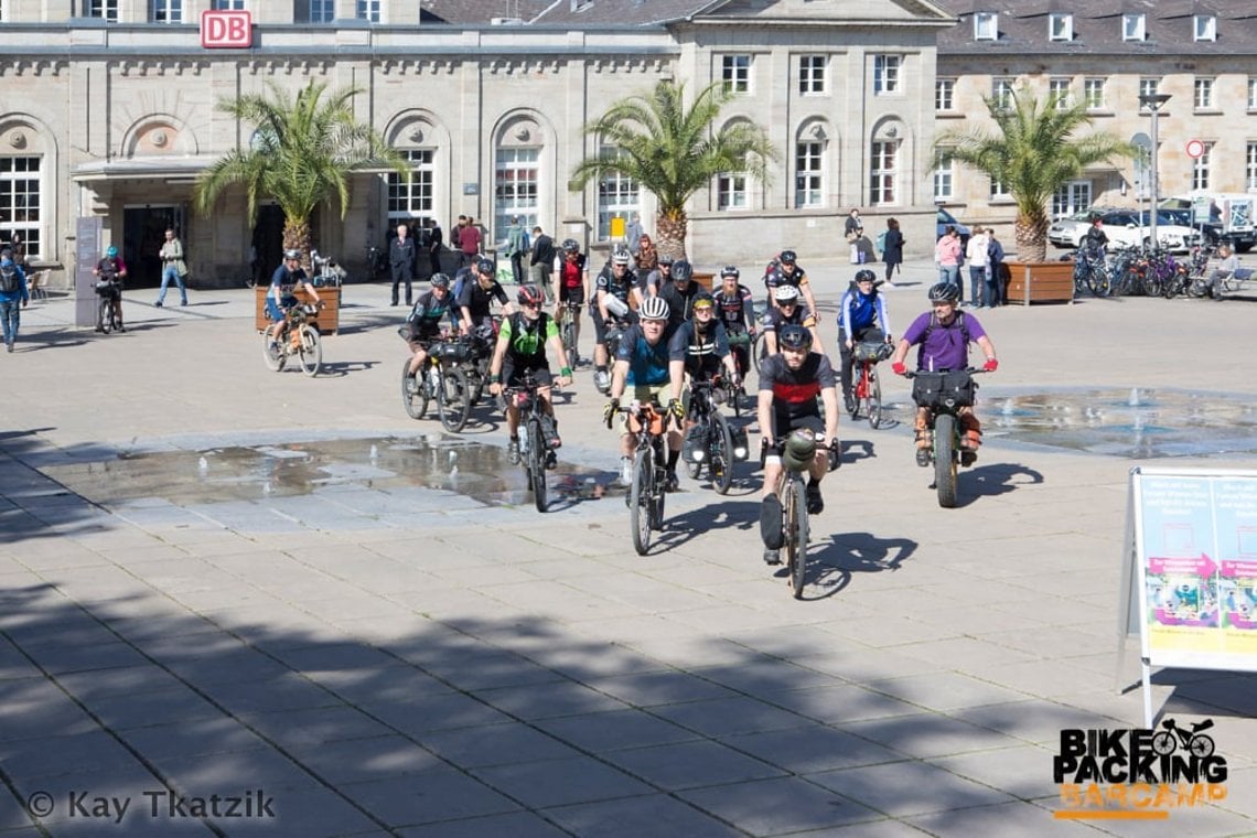 Abfahrt vom Bahnhof Göttingen zum Zeltplatz