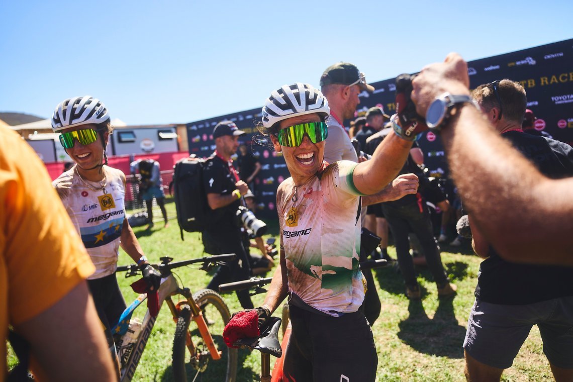 Janina WUST during the Prologue of the 2025 Absa Cape Epic Mountain Bike stage race held at Meerendal Wine Estate, Cape Town, South Africa on the 16th March 2025. Photo by Michael Chiaretta/Cape Epic
PLEASE ENSURE THE APPROPRIATE CREDIT IS GIVEN TO T