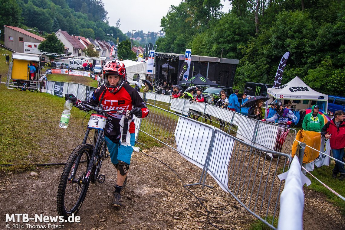 Währenddessen machte sich Johannes Fischbach auf dem Weg zum Start.