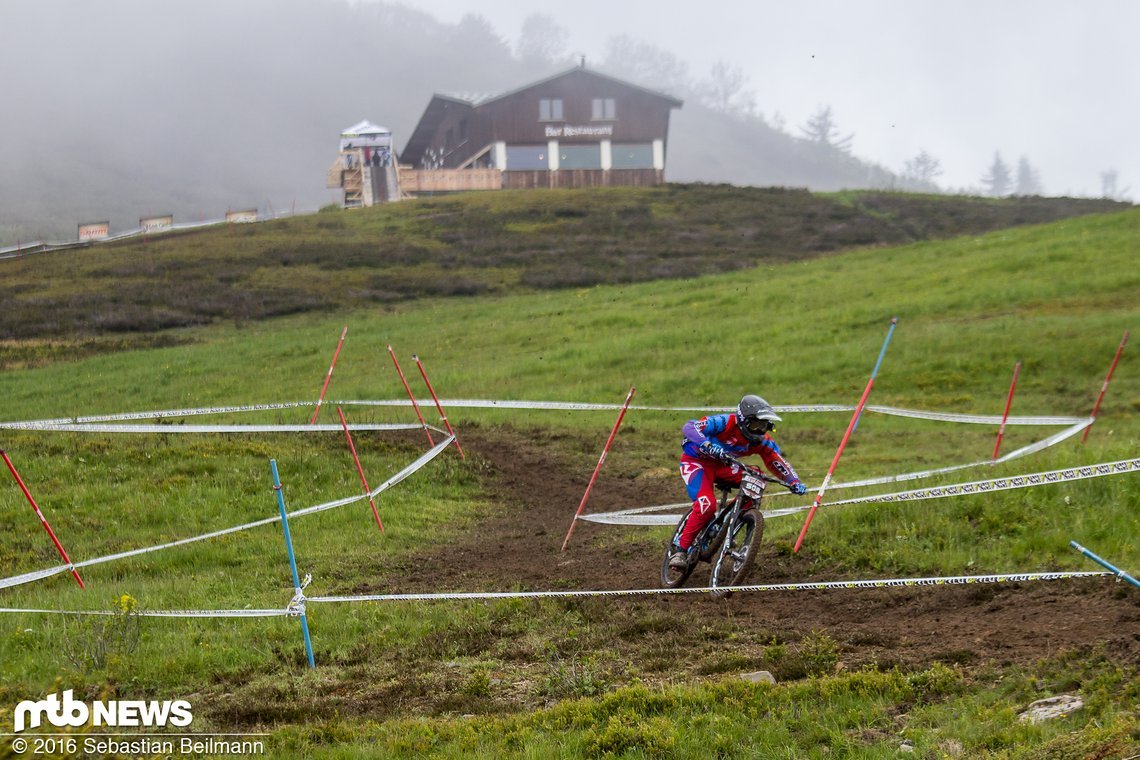 Der Franzose Thibaut Daprela sichert sich den Sieg in der Youth/Cadet Klasse