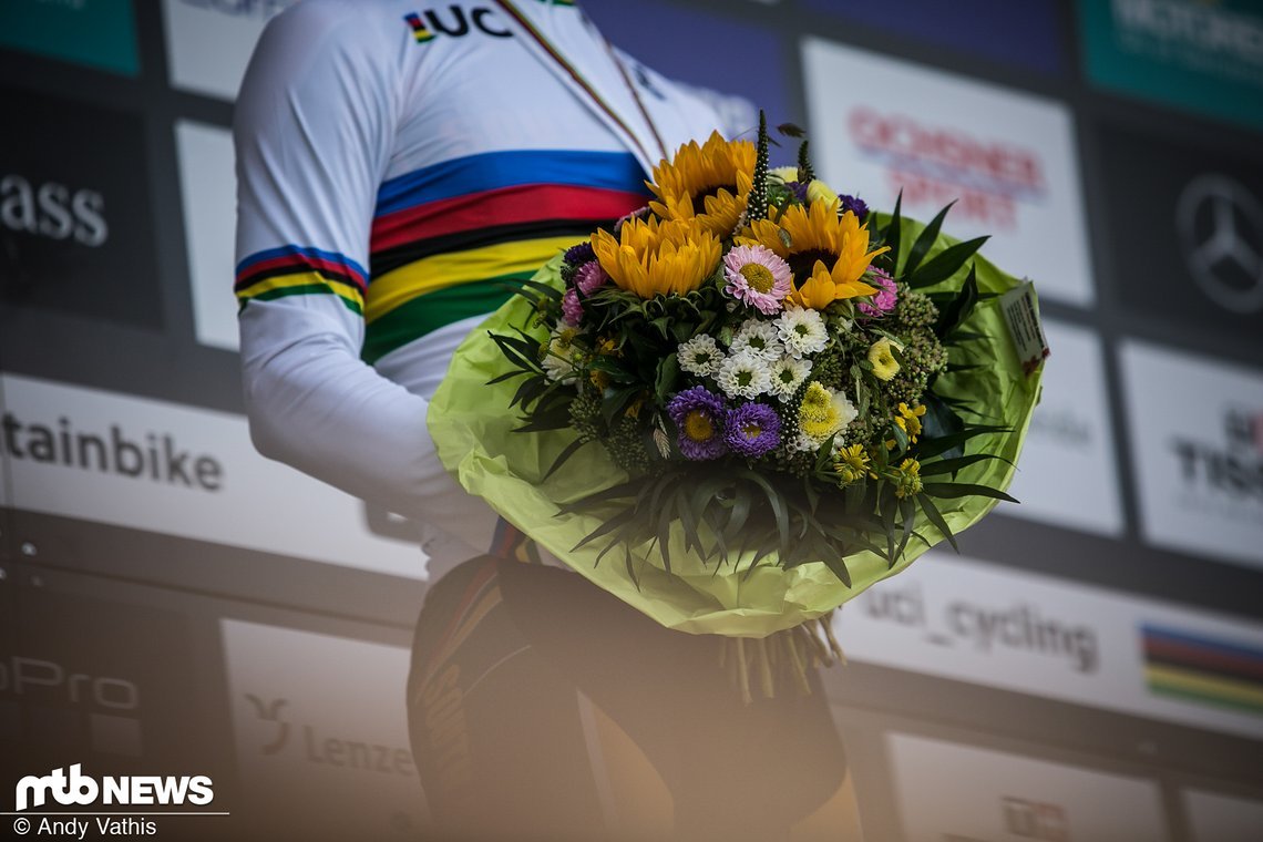 Blumen für den Sieger