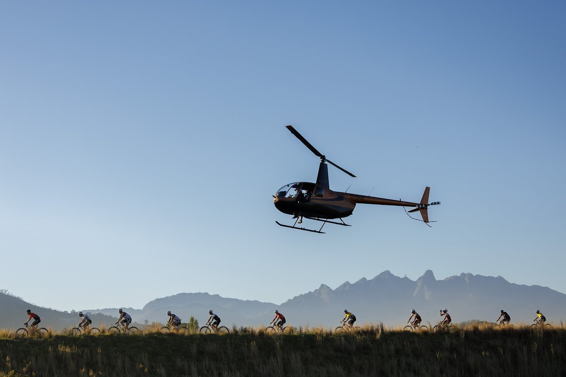 Riders during Stage 5 of the 2024 Absa Cape Epic Mountain Bike stage race from CPUT, Wellington to CPUT, Wellington, South Africa on 22 March 2024. Photo by Nick Muzik/Cape Epic
PLEASE ENSURE THE APPROPRIATE CREDIT IS GIVEN TO THE PHOTOGRAPHER AND AB