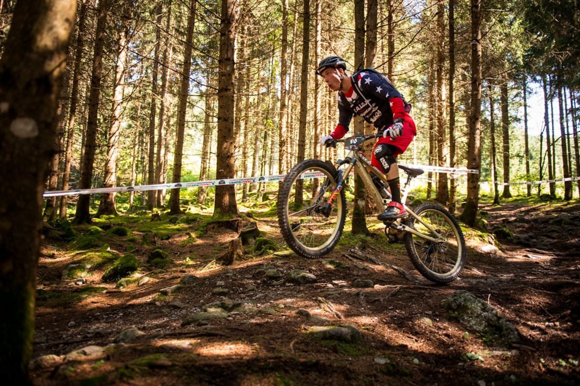Sieger Jasper Jauch in Stage 2 am Kronplatz