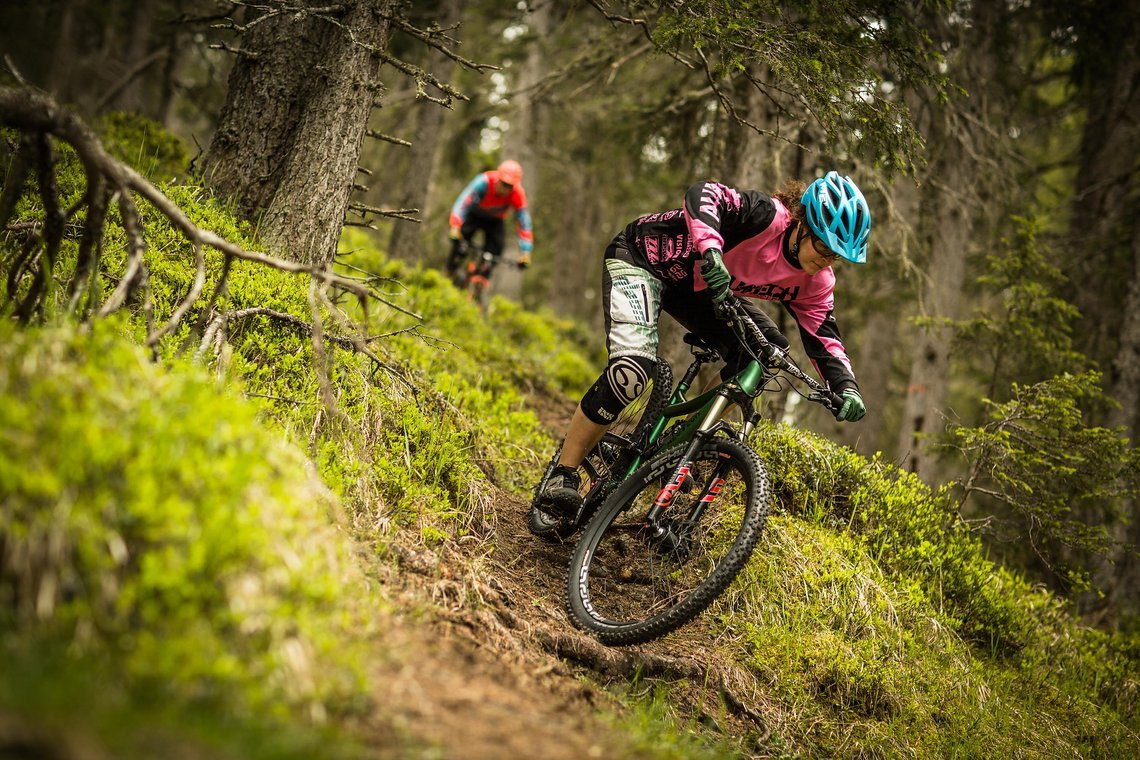 Perfekte Trails eingebettet in traumhafter alpiner Landschaft.