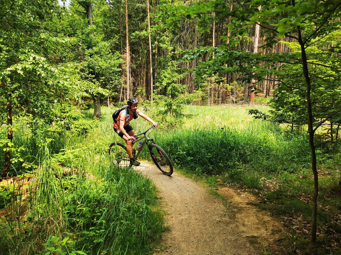 Trails des Sportpark Boskovice direkt an der Westernstadt