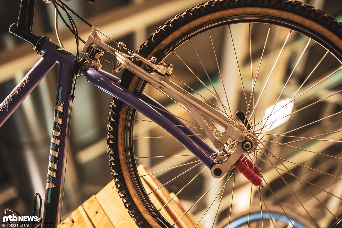 Federgabel aus der Frühzeit des Mountainbikes