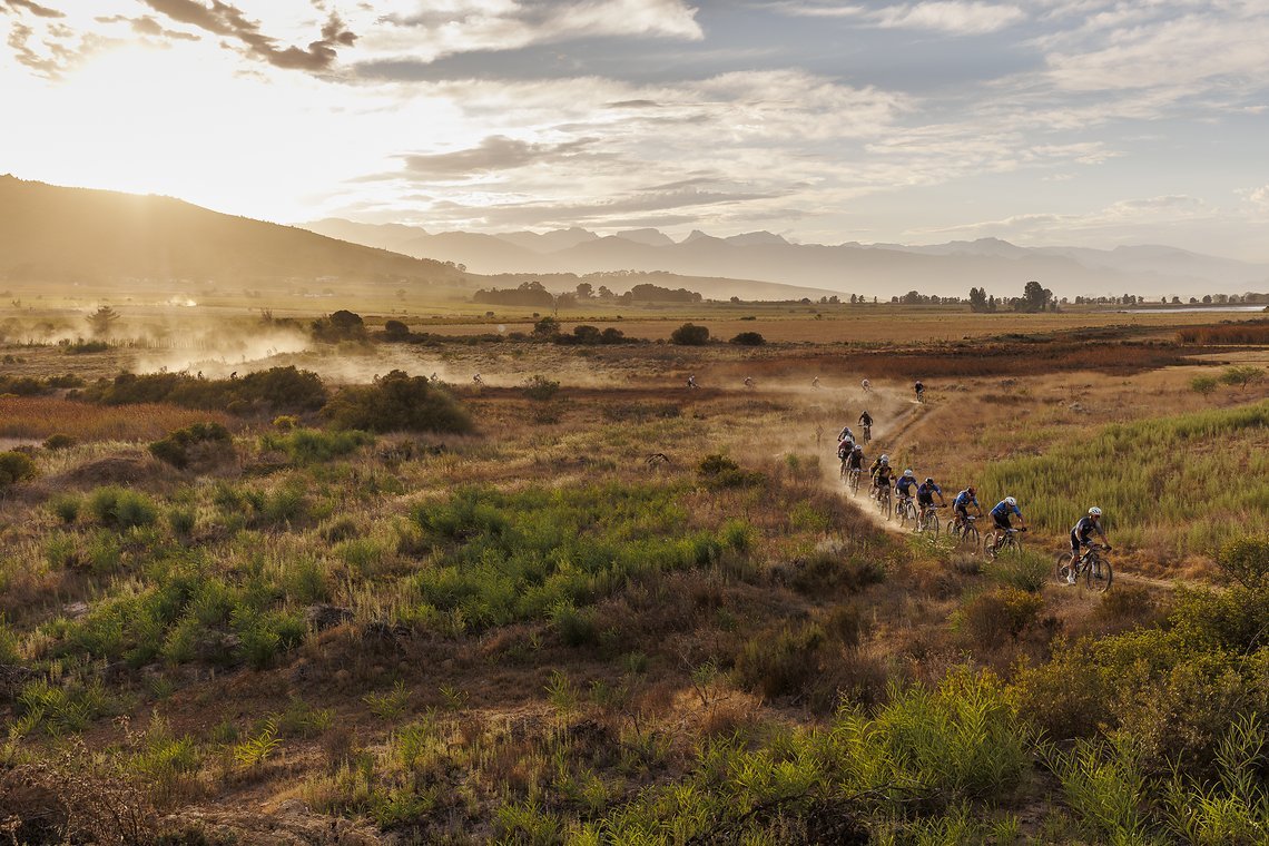 riders during Stage 4 of the 2025 Absa Cape Epic Mountain Bike stage race held at Fairview, Paarl, Cape Town, South Africa on the 20th March 2025. Photo by Sam Clark/Cape Epic
PLEASE ENSURE THE APPROPRIATE CREDIT IS GIVEN TO THE PHOTOGRAPHER AND ABSA