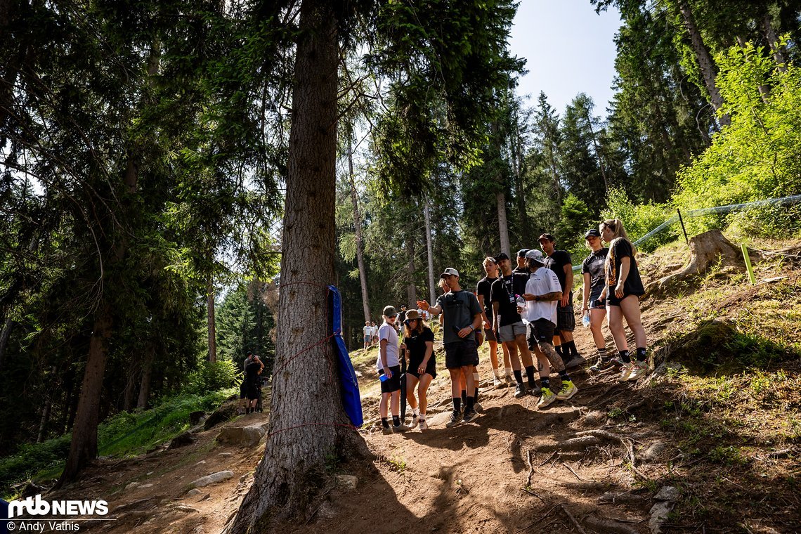 Insgesamt war beim Track Walk ziemlich viel los auf der Strecke