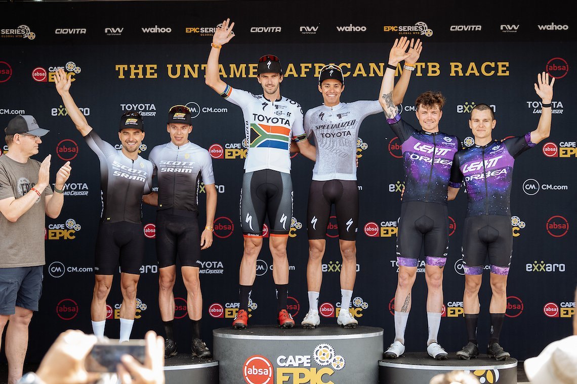 Gleiches gilt auch für das Podium der Herren