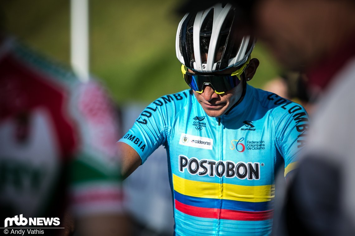Volle Konzentration vor dem Start. Der Kolumbianer Jhon Fredy Garzon Gonzalez legte als 12. eine gute Startrunde hin.