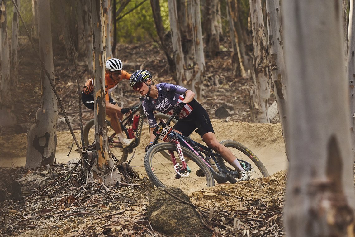 during Stage 4 of the 2025 Absa Cape Epic Mountain Bike stage race held at Fairview, Paarl, Cape Town, South Africa on the 20th March 2025. Photo by Michael Chiaretta/Cape Epic
PLEASE ENSURE THE APPROPRIATE CREDIT IS GIVEN TO THE PHOTOGRAPHER AND ABS