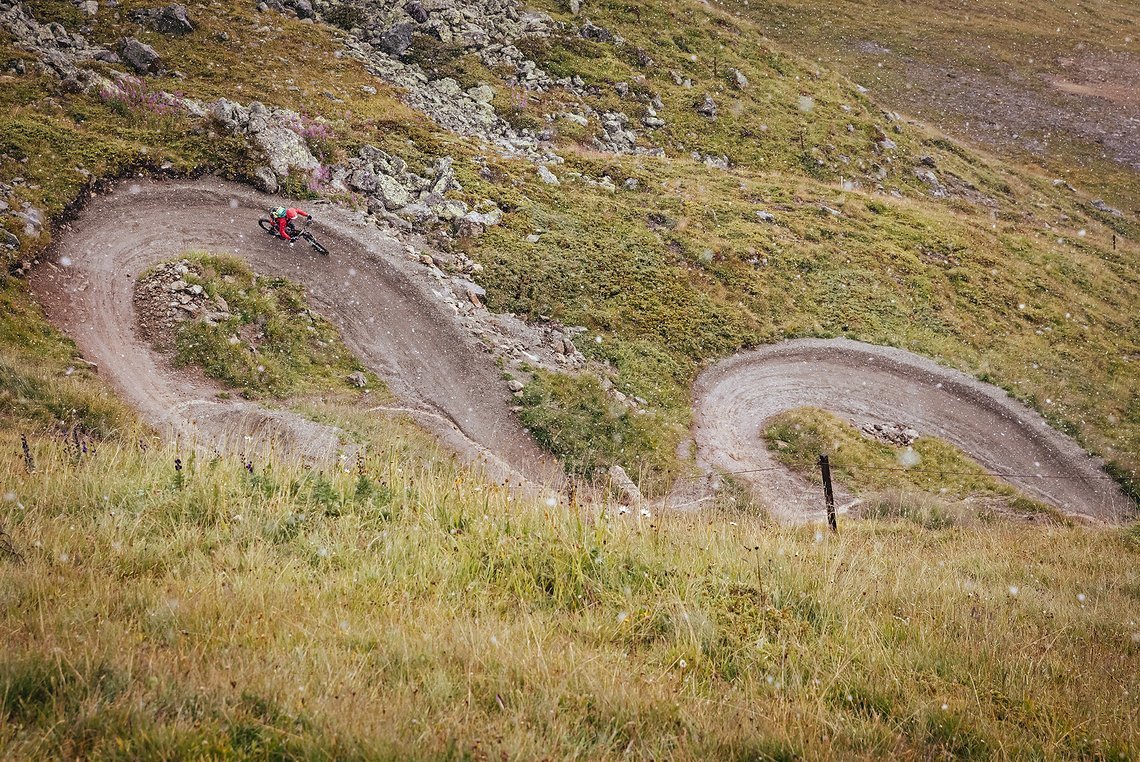 Auf dem WM Flow Trail gilt es, die gleiche Zeit wie der Team-Partner zu fahren