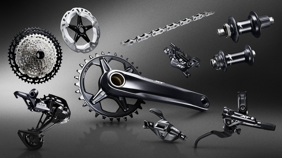 Die Shimano XT M8100-Gruppe übernimmt viele der Technologien der sehr hochwertigen und teuren XTR-Gruppe