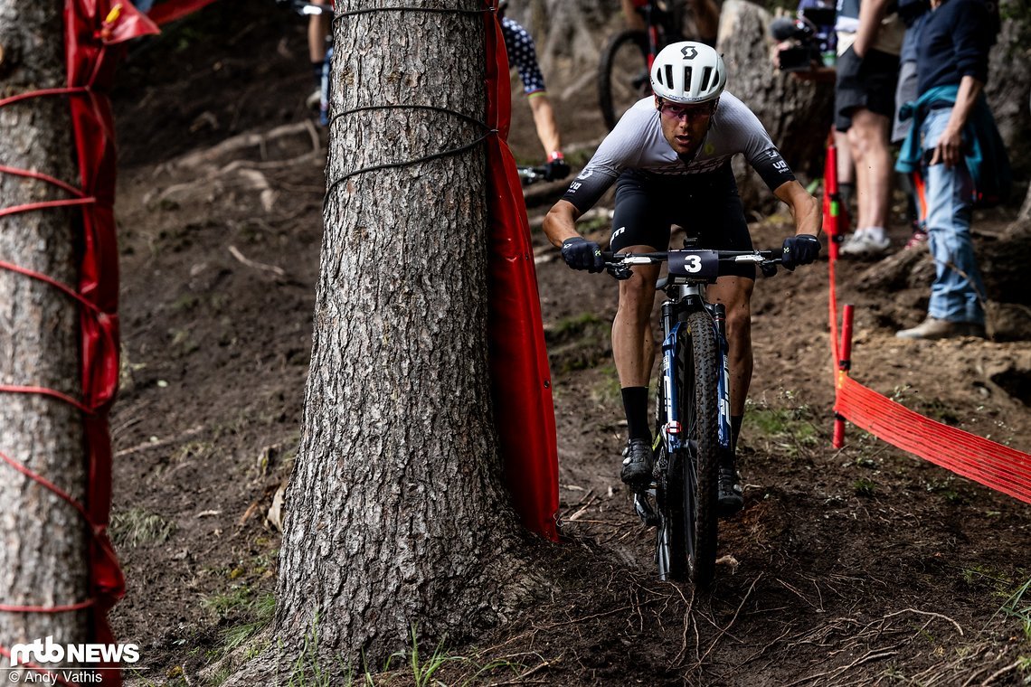 Filippo Colombo war hinter seinem Teamkollegen Nino Schurter zweitbester Schweizer Fahrer und belegte Rang sieben.