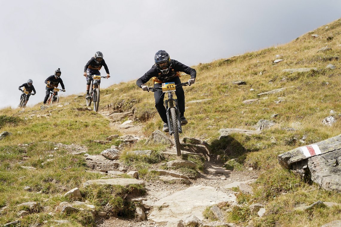 Die Trails sind zumeist alpine Wanderwege.