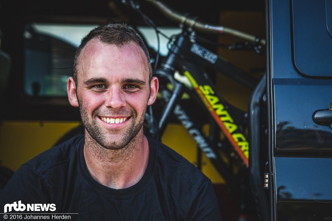 Ben is sponsored by Santa Cruz and other companies