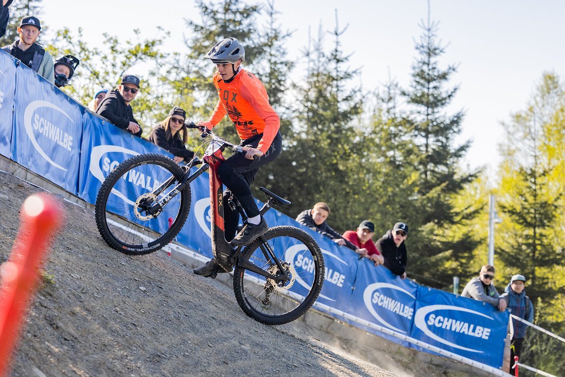 Beim Schwalbe Uphill Flash ging es ausnahmsweise mal in die andere Richtung
