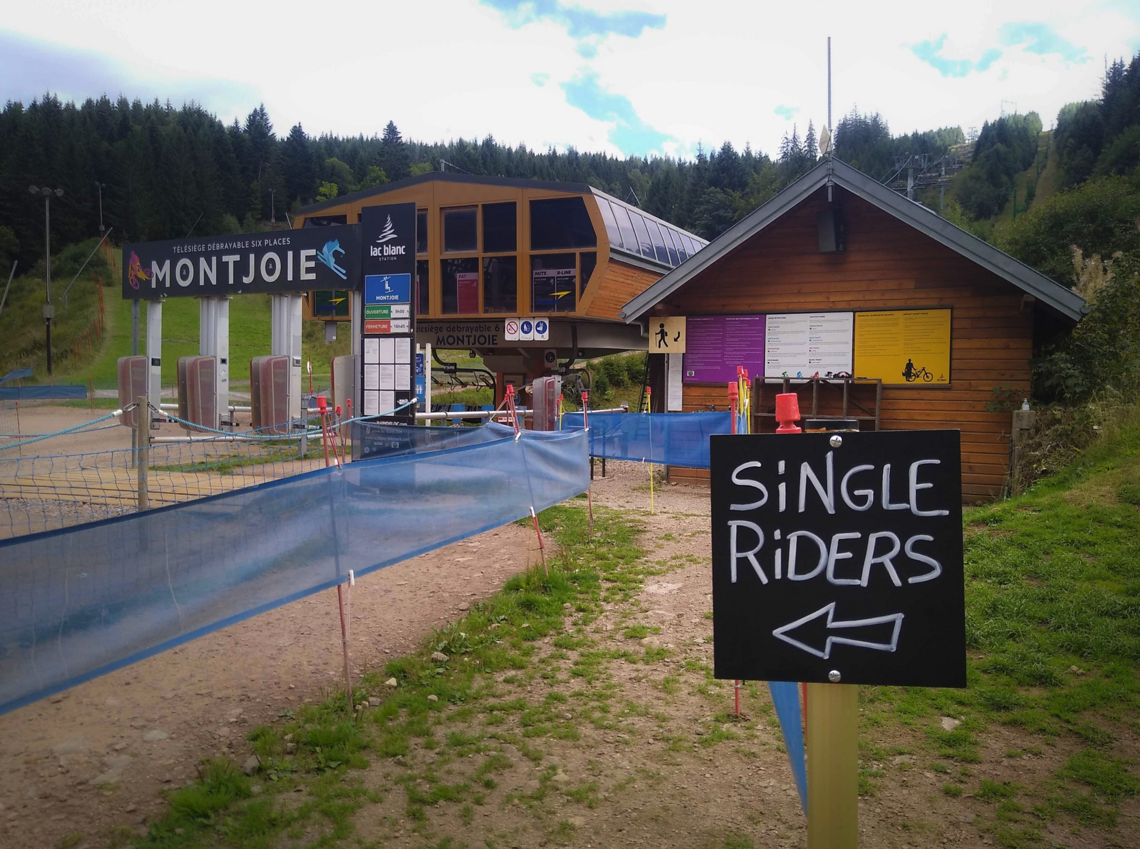 Der Bikepark Lac Blanc inmitten der Vogesen, nahe der Französischen Stadt Colmar