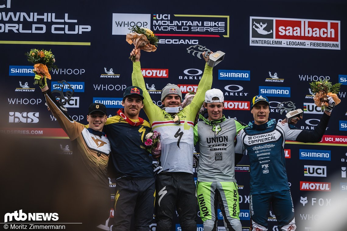 Loïc Bruni siegt vor Finn Iles, Lachie Stevens-Mcnab, Oisin O'Callaghan und Benoit Coulanges.