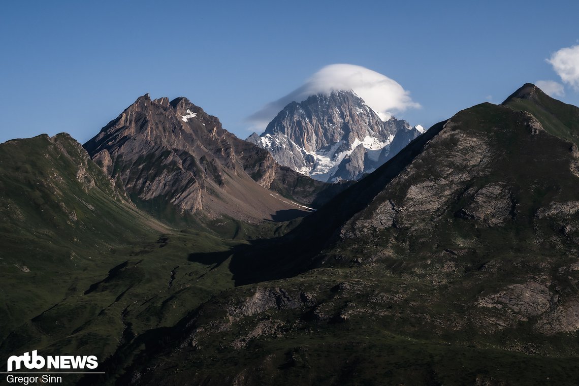 Auch der Mont Blanc hat schon ein Schlafmützchen auf