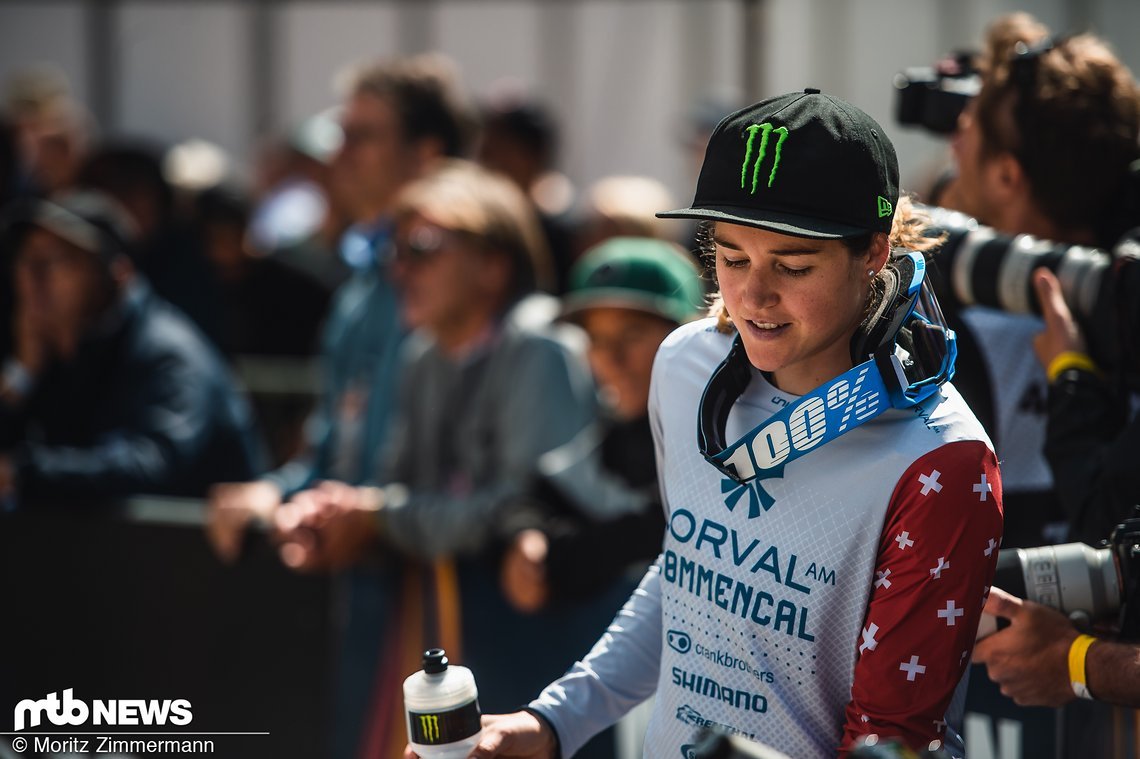 Camille Balanche wirkte glücklich über ein weiteres Podium-Ergebnis.