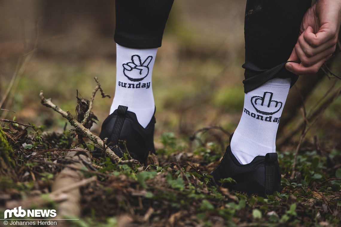 Die Northwave Sunday/Monday  Statement-Socken gibt es in verschiedensten Farben