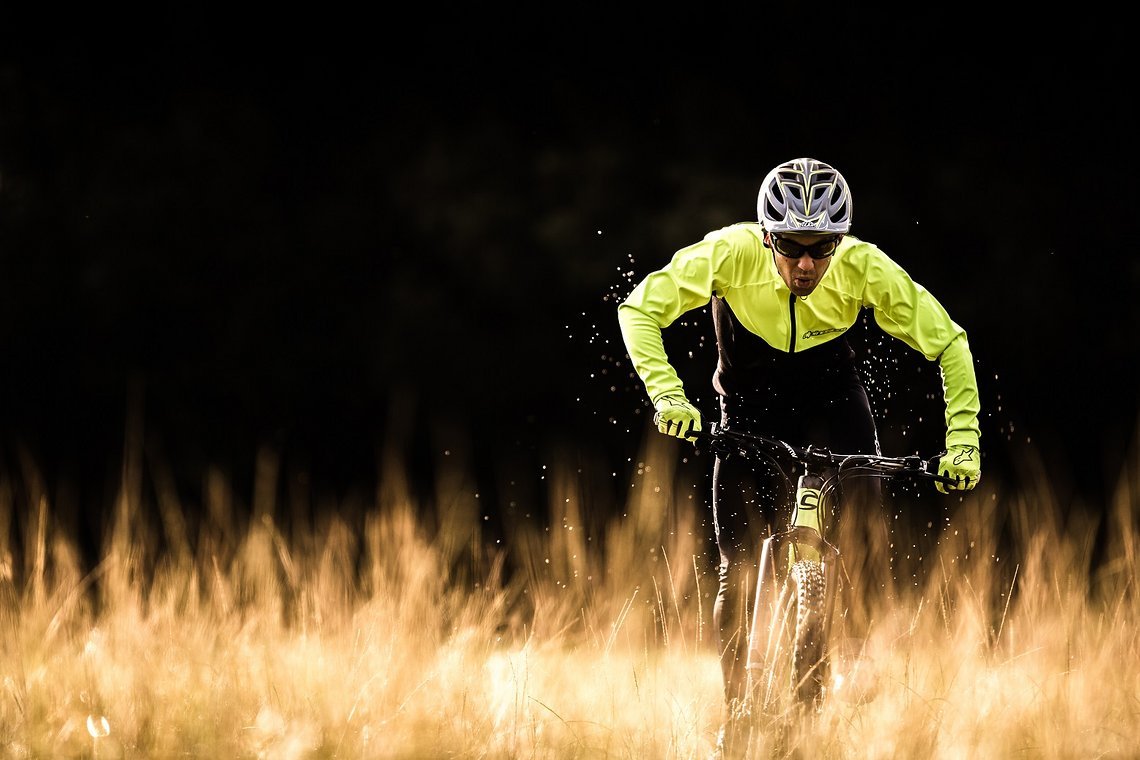 Auch beim Training auf dem XC-Bike ...