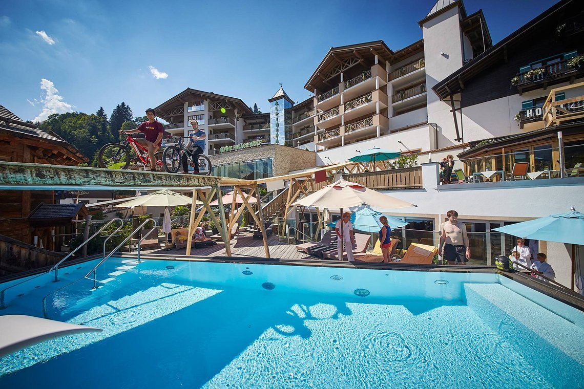 Streckenverlauf mit Ausblick auf Pool-People!