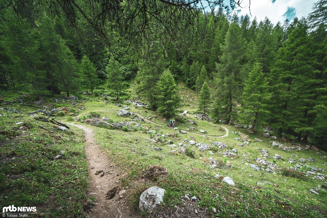 Sahniger Trail in Richtung Filisur